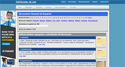 Desktop Screenshot of definiciones-de.com