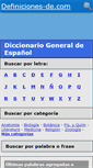 Mobile Screenshot of definiciones-de.com