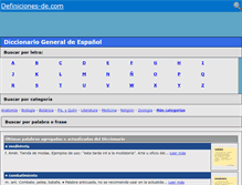 Tablet Screenshot of definiciones-de.com